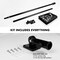 G128 Combo Pack: Flag Pole 6 FT Black Tangle Free & Gadsden Black and White Flag 3x5ft 150D Printed Polyester